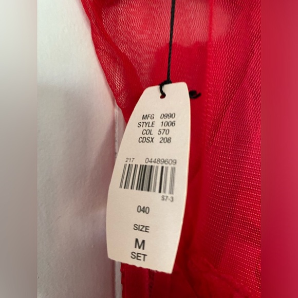 NWT Vintage Y2K Silk Victoria’s Secret Babydoll Pink Tag Sexy Sheer Set Thong - Picture 5 of 16